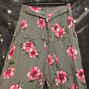 High waisted flare leg flowy pants